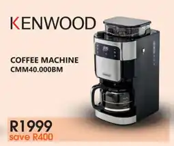 Tafelberg Furnishers Kenwood coffee machine offer