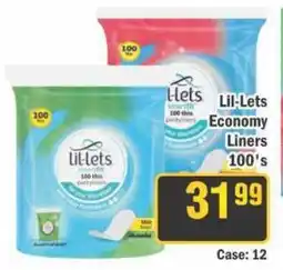 J&E Cash and Carry Lil-Lets Economy Liners offer