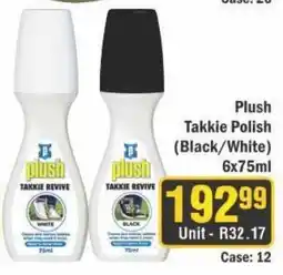 J&E Cash and Carry Plush Takkie Polish offer