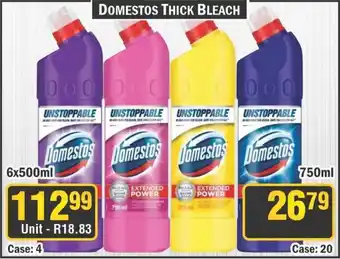 J&E Cash and Carry Domestos Thick Bleach offer