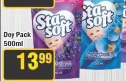 J&E Cash and Carry Sta-soft fabric softener doy pack offer