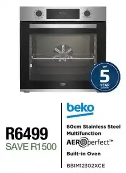 House & Home Beko Stainless Steel Multifunction Built-in Oven offer