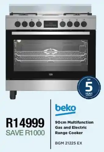 Beko Multifunction Gas and Electric Range Cooker
