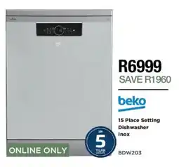 House & Home Beko 15 Place Setting Dishwasher Inox offer