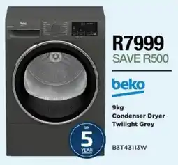 House & Home Beko Condenser Dryer Twilight Grey offer