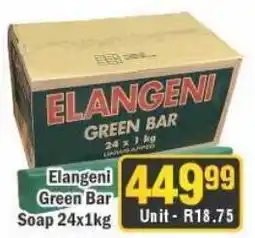 J&E Cash and Carry Elangeni Green Bar Soap offer