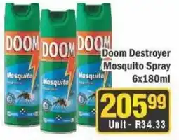J&E Cash and Carry Doom Destroyer Mosquito Spray offer