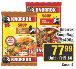 J&E Cash and Carry Knorrox Soup Bag offer