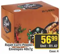 J&E Cash and Carry Rajah Curry Powder Envelopes offer