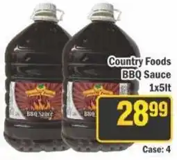 J&E Cash and Carry Country Foods BBQ Sauce offer