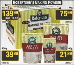 J&E Cash and Carry Robertson's baking powder offer