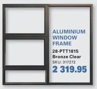 Aluminium window frame 28-ptt1815