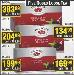 J&E Cash and Carry Five roses loose tea offer