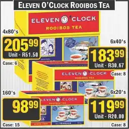 J&E Cash and Carry Eleven o'clock rooibos tea offer