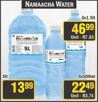 J&E Cash and Carry Namaacha Water offer