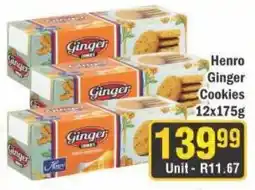 J&E Cash and Carry Henro Ginger Cookies offer