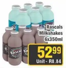 J&E Cash and Carry Rascals Milkshakes offer