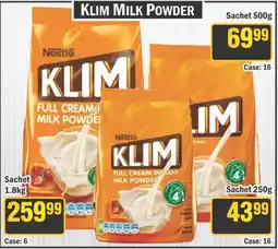 J&E Cash and Carry Klim milk powder offer