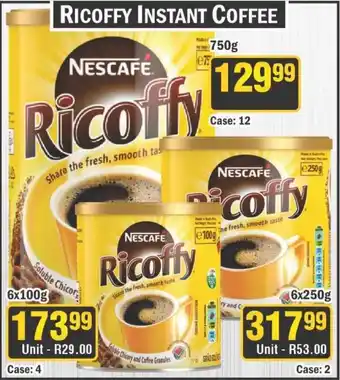 J&E Cash and Carry Nescafe ricoffy instant coffee offer