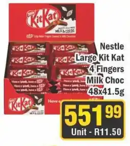 J&E Cash and Carry Nestle Large Kit Kat 4 Fingers Milk Choc offer