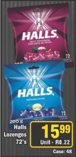 J&E Cash and Carry Halls Lozenges offer
