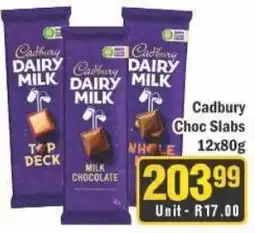 J&E Cash and Carry Cadbury Choc Slabs offer