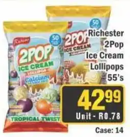 J&E Cash and Carry Richester 2Pop Ice Cream Lollipops offer