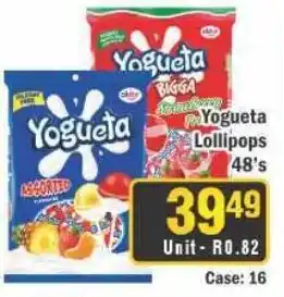 J&E Cash and Carry Yogueta Lollipops offer