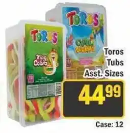 J&E Cash and Carry Toros Tubs offer