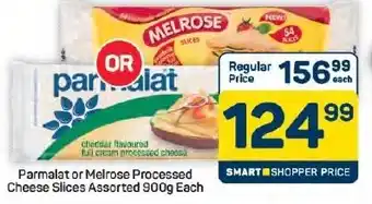Pick n Pay Hypermarket Parmalat or Melrose Processed Cheese Slices Assorted offer