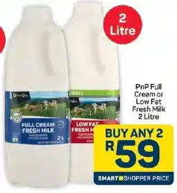 Pick n Pay Hypermarket PnP Full Cream or Low Fat Fresh Milk offer