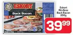 Pick n Pay Hypermarket Eskort Rindless Back Bacon offer