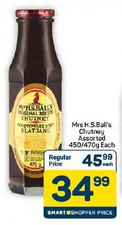 Pick n Pay Hypermarket Mrs H.S.Ball's Chutney Assorted offer