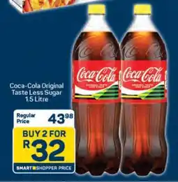 Pick n Pay Coca Cola Original Taste Less Sugar 1.5 Litre offer