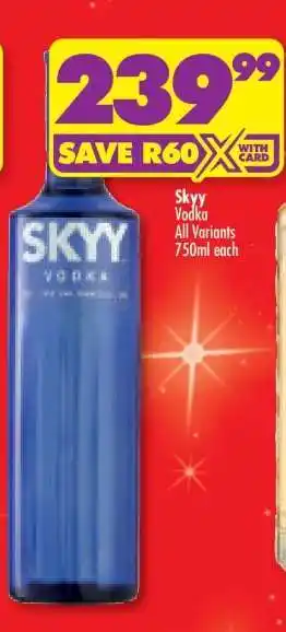 Shoprite Skyy Vodka offer