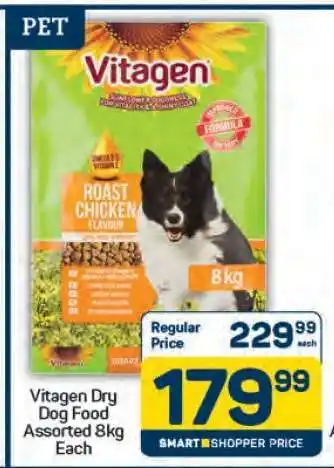 Pick n Pay Vitagen Dry Dog Food Assorted 8kg Each offer