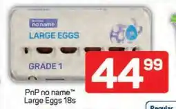 Pick n Pay PnP no name Large Eggs 18s offer