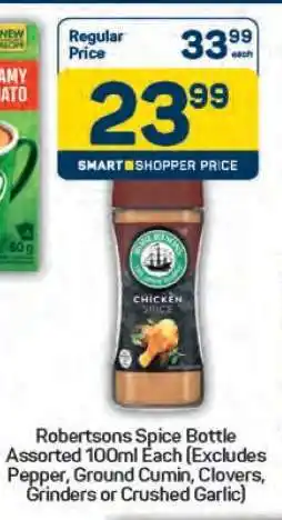 Pick n Pay Robertsons Spice Bottle Assorted 100ml Each offer
