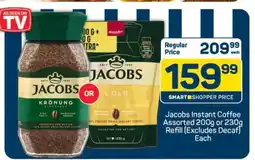 Pick n Pay Jacobs Instant Coffee Assorted 200g or 230g Refill (Excludes Decaf) Each offer