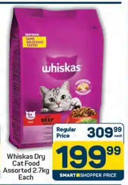 Pick n Pay Whiskas Dry Cat Food Assorted 2.7kg Each offer