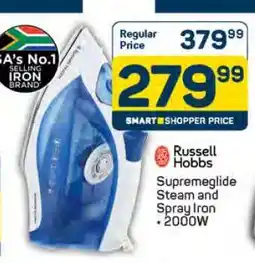 Pick n Pay Russell Hobbs Supremeglide Steam and Spray Iron • 2000W offer