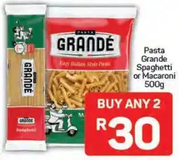 Pick n Pay Pasta Grande Spaghetti or Macaroni 500g offer