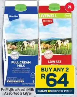 Pick n Pay PnP Ultra Fresh Milk Assorted 2 Litre offer