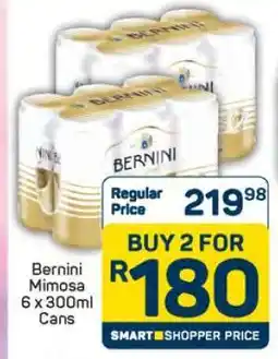 Pick n Pay Bernini Mimosa 6 x 300ml Cans offer