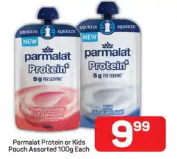 Pick n Pay Parmalat Protein or Kids Pouch Assorted 100g Each offer