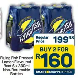 Pick n Pay Flying Fish Pressed Lemon Flavoured Beer 6 x 330ml Non-Returnable Bottles offer