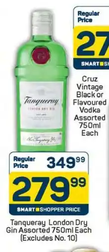 Pick n Pay Tanqueray London Dry Gin Assorted 750ml Each offer