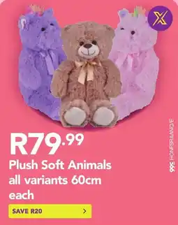 Shoprite Plush Soft Animals offer