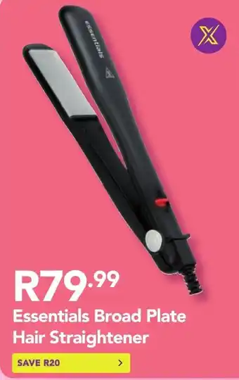 Shoprite Essentials Broad Plate Hair Straightener offer