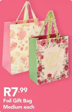 Shoprite Foil Gift Bag Medium offer